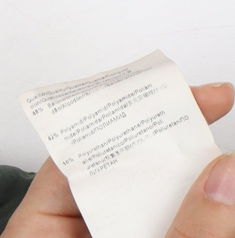 Boss Men's Green Military Jacket, Size 48, Zip Closure