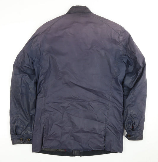 Ted Baker Men's Blue S Jacket with Buckle Accents