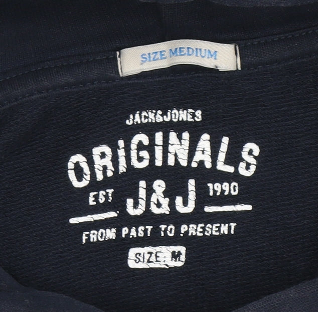 Jack & Jones Men's Blue Medium Pullover Hoodie