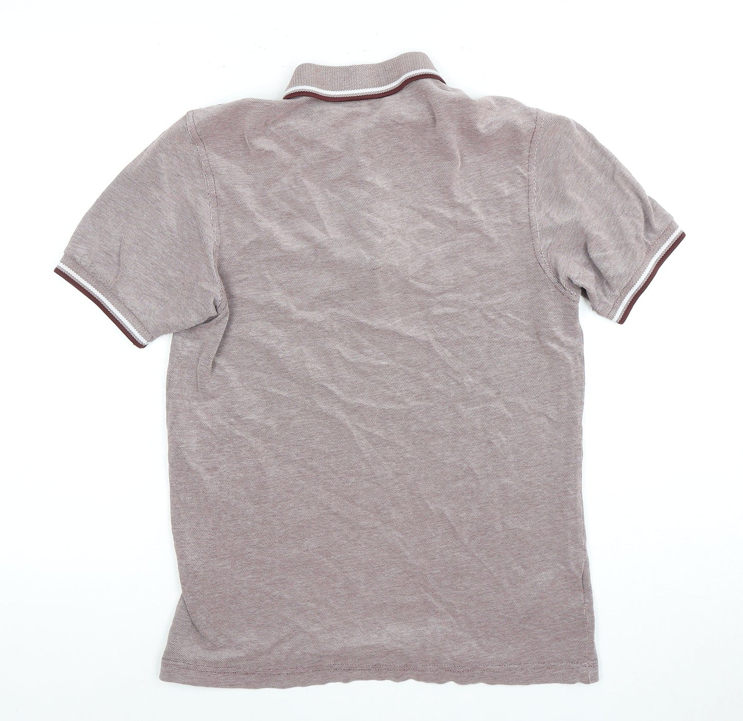 Fred Perry Men's Red Slim Fit Polo Shirt Small