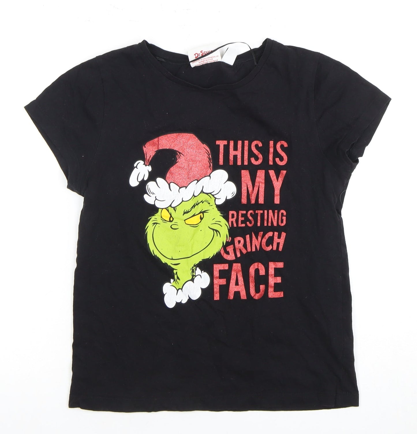 The Grinch Black Women's S T-Shirt, Christmas Graphic