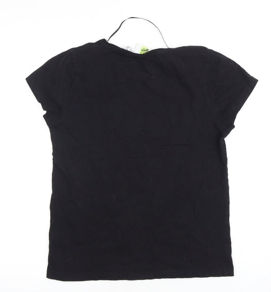 Womens UK Size S The Grinch Black Cotton Blend T-Shirt