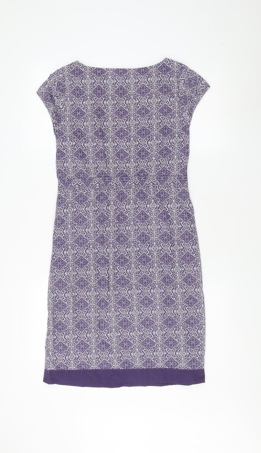 White Stuff Women’s Purple Shift Dress, Size 8