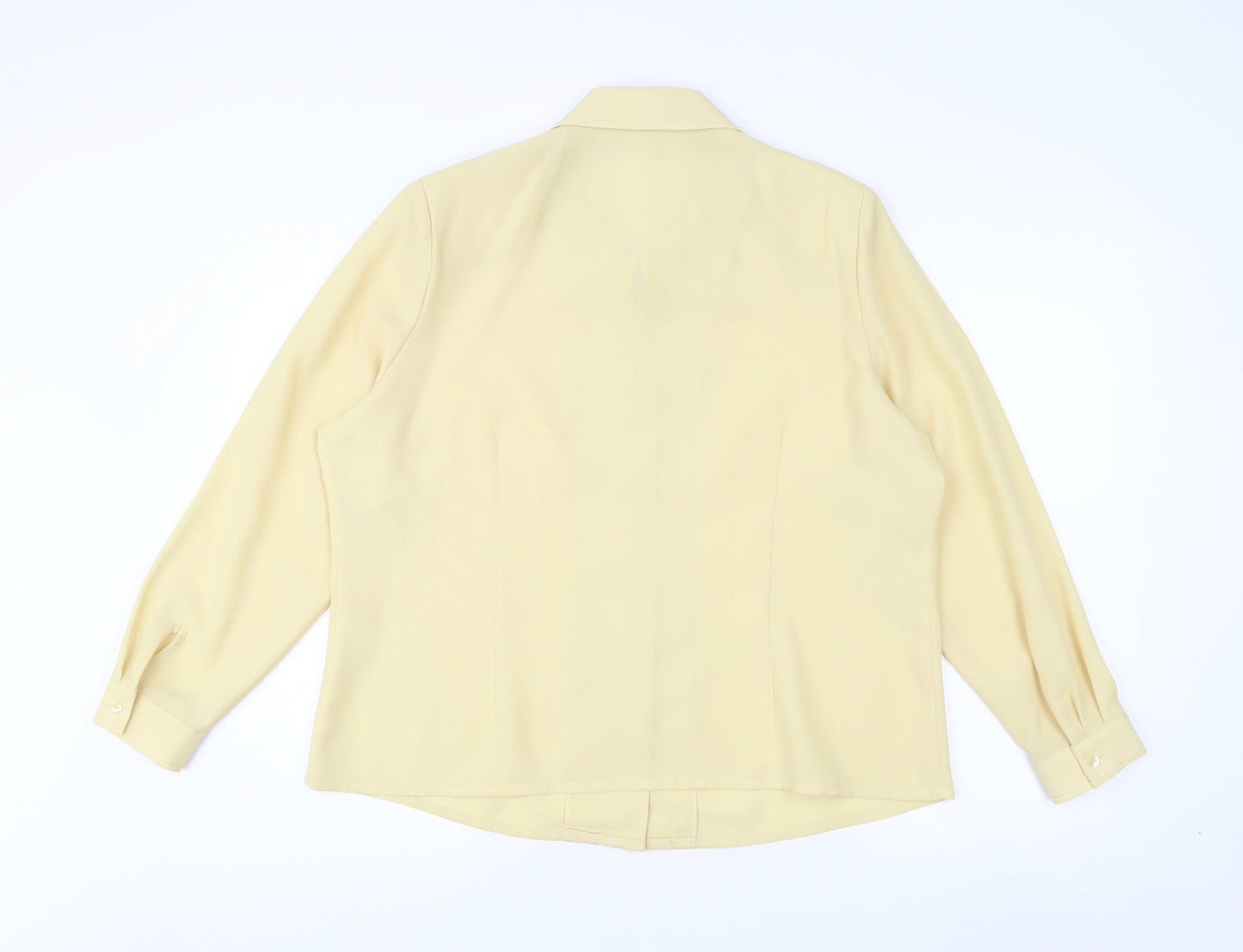 Eastex Women's Yellow Button Blouse Size 12