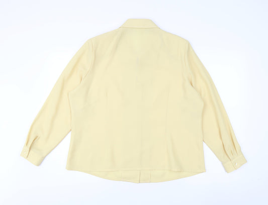 Eastex Women's Yellow Button Blouse Size 12