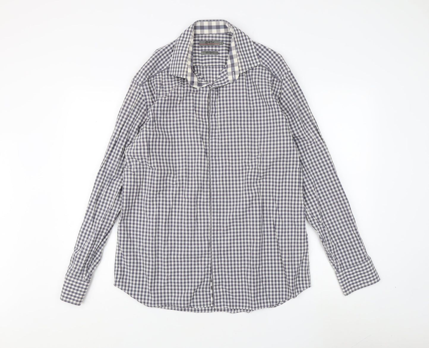 Jeff Banks Men's Multicoloured Check Shirt L