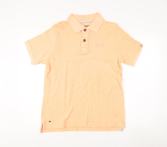 Tokyo Laundry Men's Orange Polo Shirt - Medium