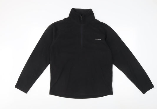 Craghoppers Men's Black Fleece 1/4 Zip Jacket S