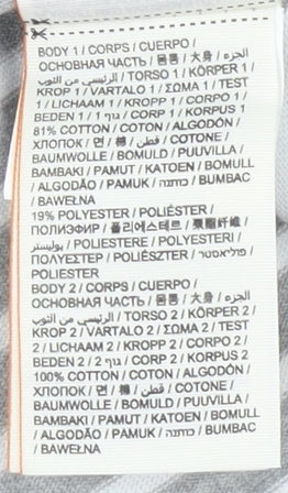 Superdry Women's Grey Blue Striped T-Shirt Size 10