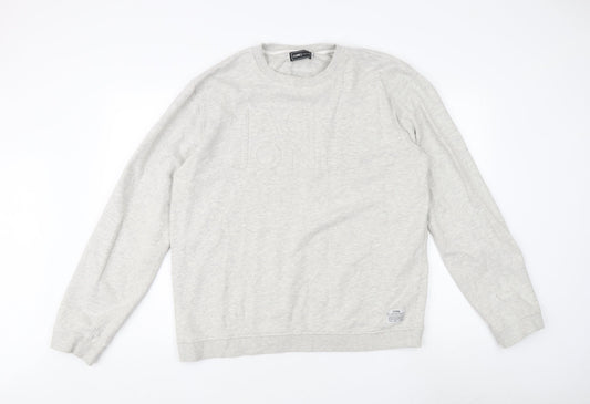 Mens UK 2XL Regular JACK & JONES Grey Pullover Sweatshirt