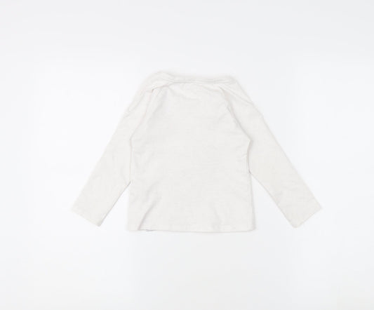 Mantaray Girls Ivory Rabbit T-Shirt 3-4 Years Sequin Accent