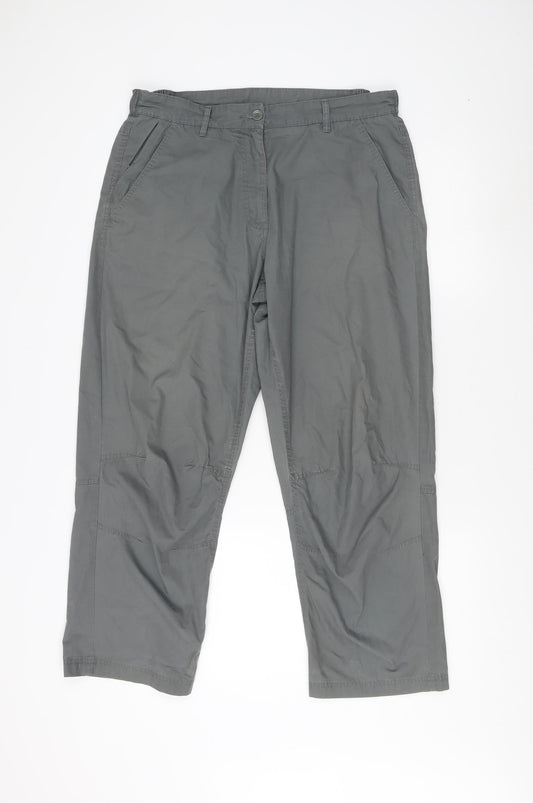 Peter Storm Women's Grey Cargo Trousers Size 14