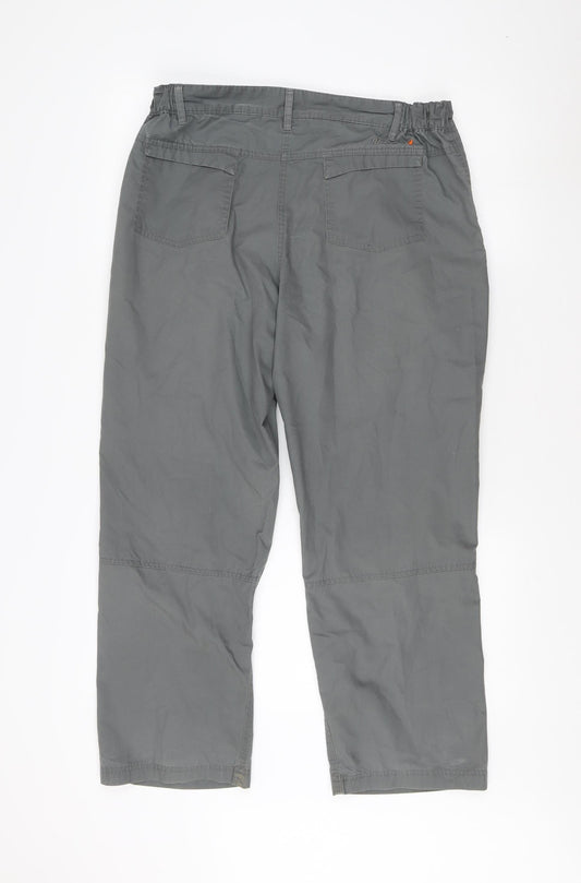 Peter Storm Women's Grey Cargo Trousers Size 14
