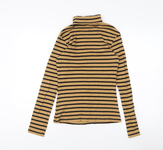 Brave Soul Women's Brown & Black Striped Tunic L