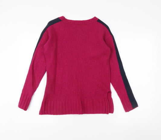 Tommy Hilfiger Women's Pink Pullover S - Wool Blend Classic