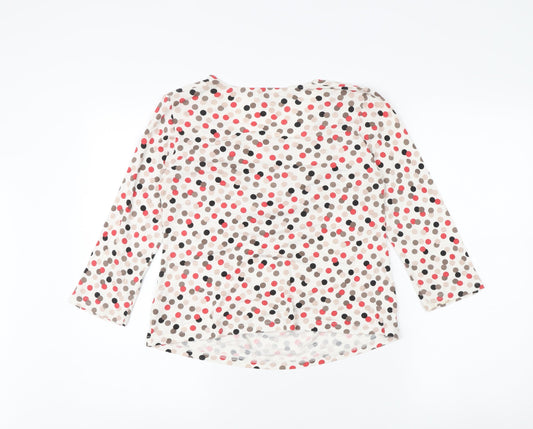 Eastex Women's Multicoloured Polka Dot Blouse Size 12