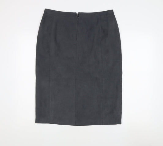 Laura Ashley Women's Black Midi Pencil Skirt, UK 14