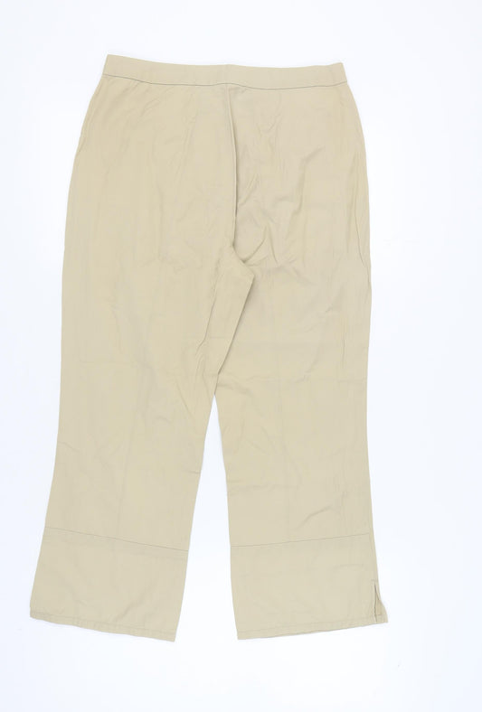 Esprit Women's Beige Straight Trousers Size 14