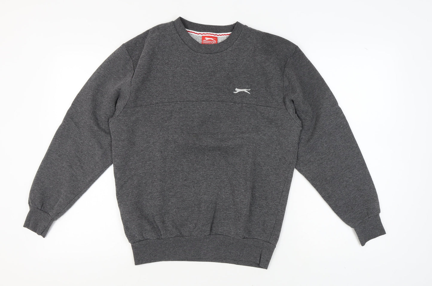 Slazenger Men's Grey Crew Neck Pullover Sweatshirt S