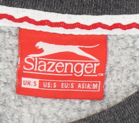Slazenger Men's Grey Crew Neck Pullover Sweatshirt S