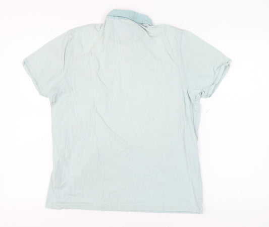 Ted Baker Green Mens Polo L Short Sleeve Casual