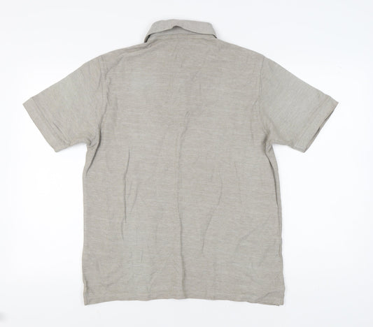 Marks and Spencer Men's Beige Polo Shirt M