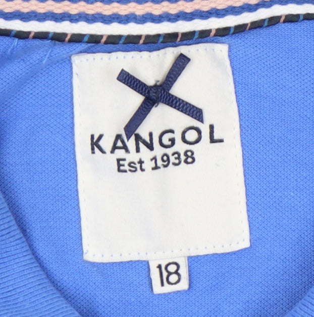 Kangol Blue Unisex Polo Shirt - Size 18, Casual Wear