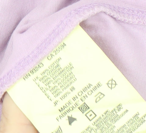 Diesel Women's Pink V-Neck T-Shirt Size S