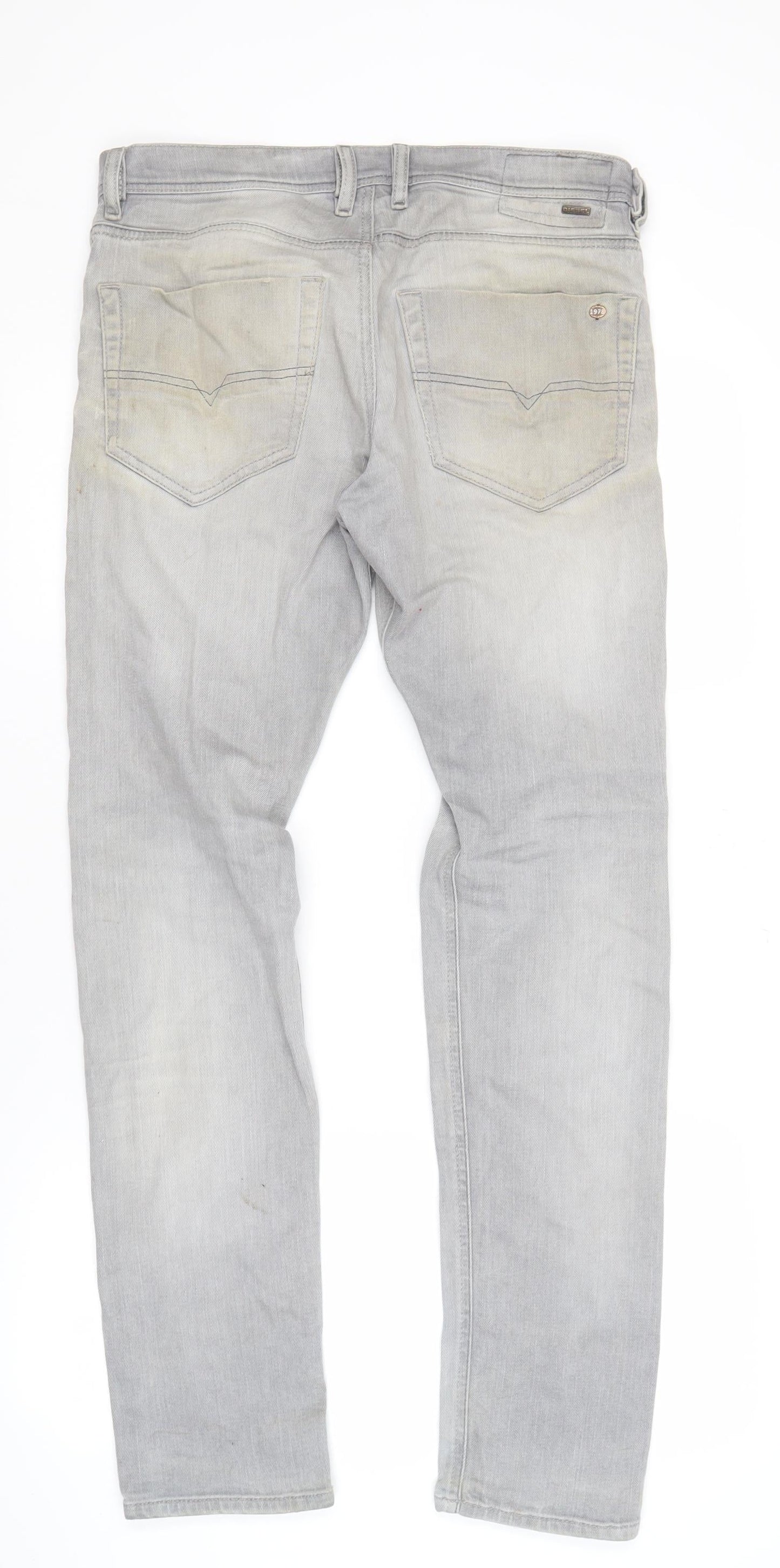 Diesel Men's Grey Skinny Slim Fit Stretch Jeans