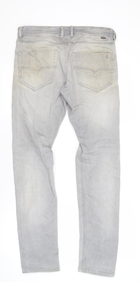 Diesel Men's Grey Skinny Slim Fit Stretch Jeans