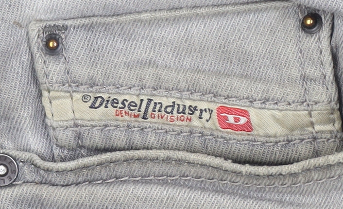 Diesel Men's Grey Skinny Slim Fit Stretch Jeans