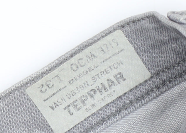 Diesel Men's Grey Skinny Slim Fit Stretch Jeans