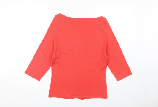 Firetrap Women's Red V-Neck Cardigan, Size M