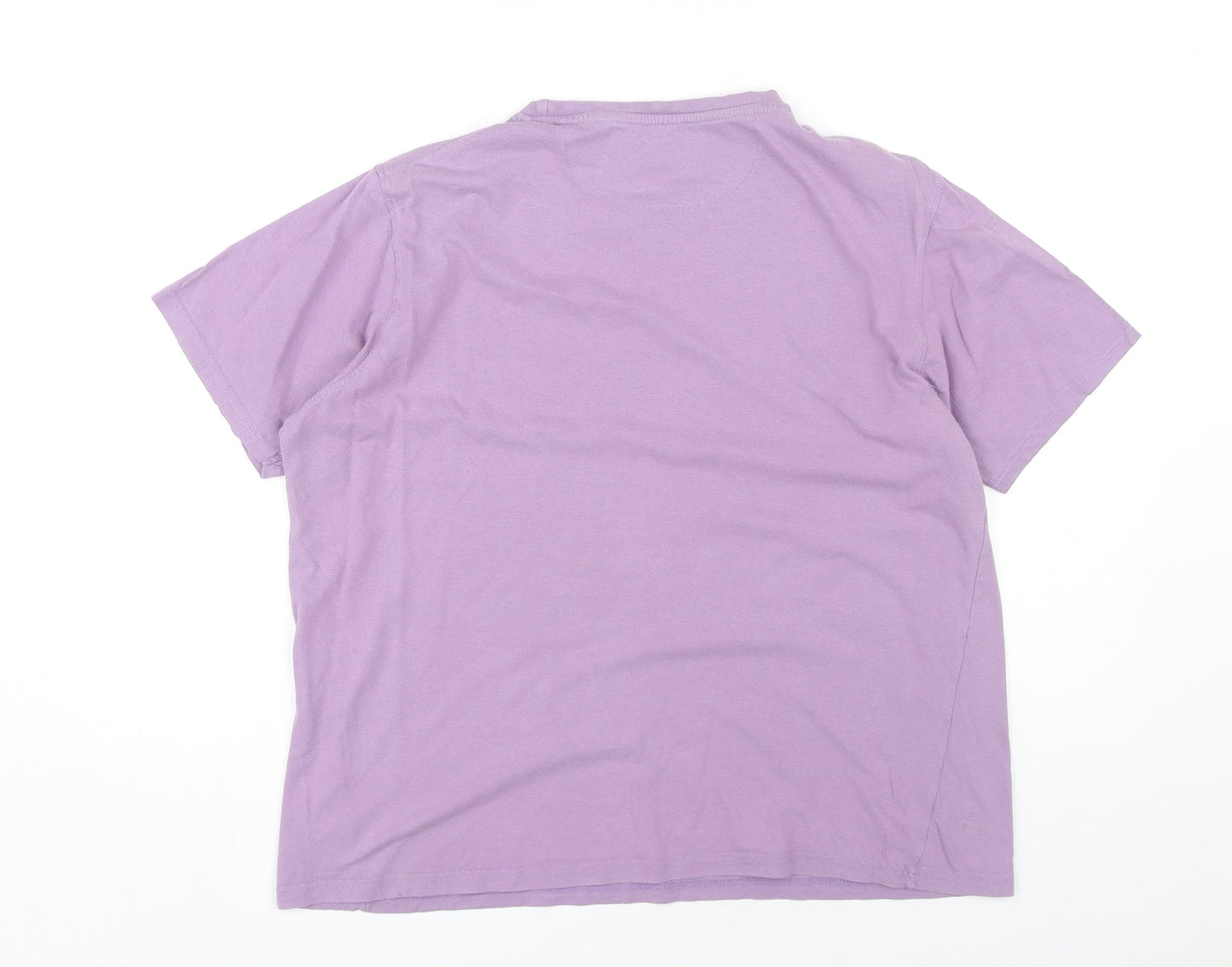 James Pringle Men’s Purple Crew Neck Cotton T-Shirt