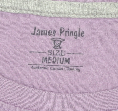 James Pringle Men’s Purple Crew Neck Cotton T-Shirt
