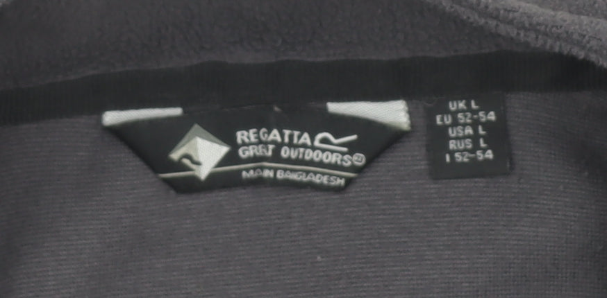 Regatta Men's Black 1/4 Zip Fleece Pullover L