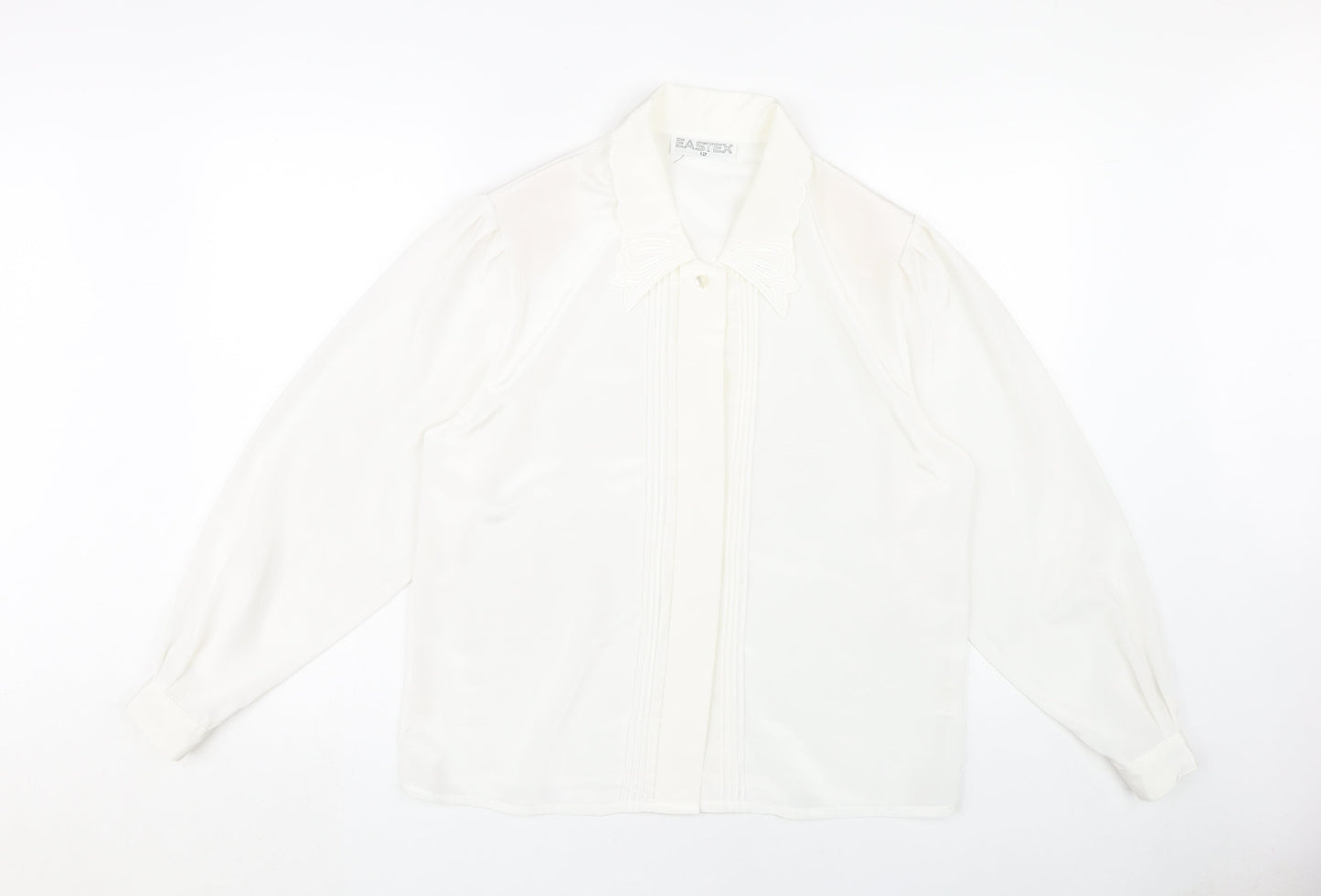 Eastex Women's White Collared Blouse Size 12