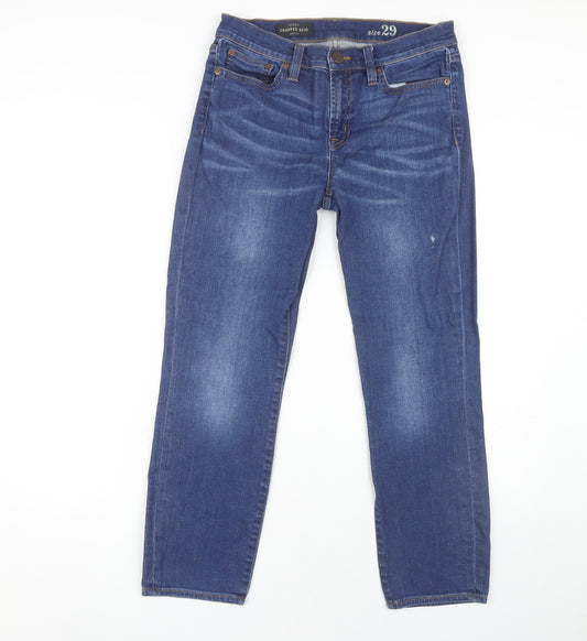 J.Crew Women's Blue Cropped Denim Jeans Size 29