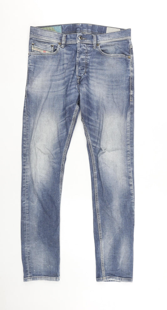 Diesel Men's Blue Skinny Jeans - Size 28