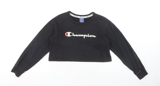 Champion Women's Black Pullover Sweatshirt S