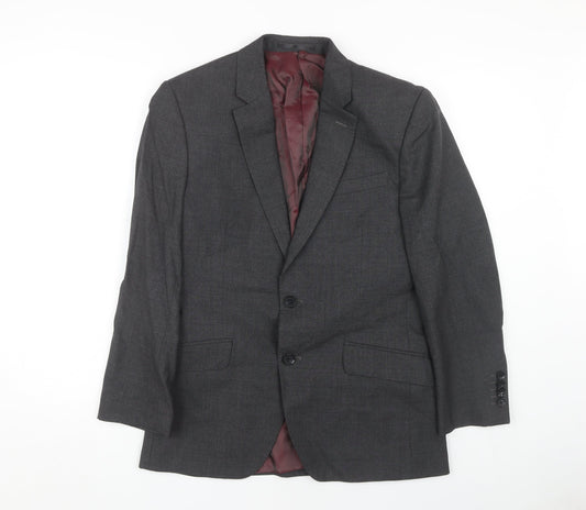 T.M. Lewin Grey Slim Fit Men's Blazer Size 36R
