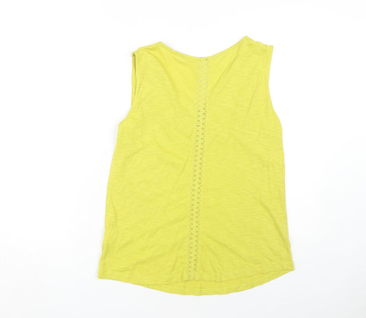 Womens UK Size 12 White Stuff Yellow Cotton Blend Tank