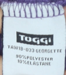 Brand and care label for Toggi girls’ purple hoodie 9-10 years hooded casual