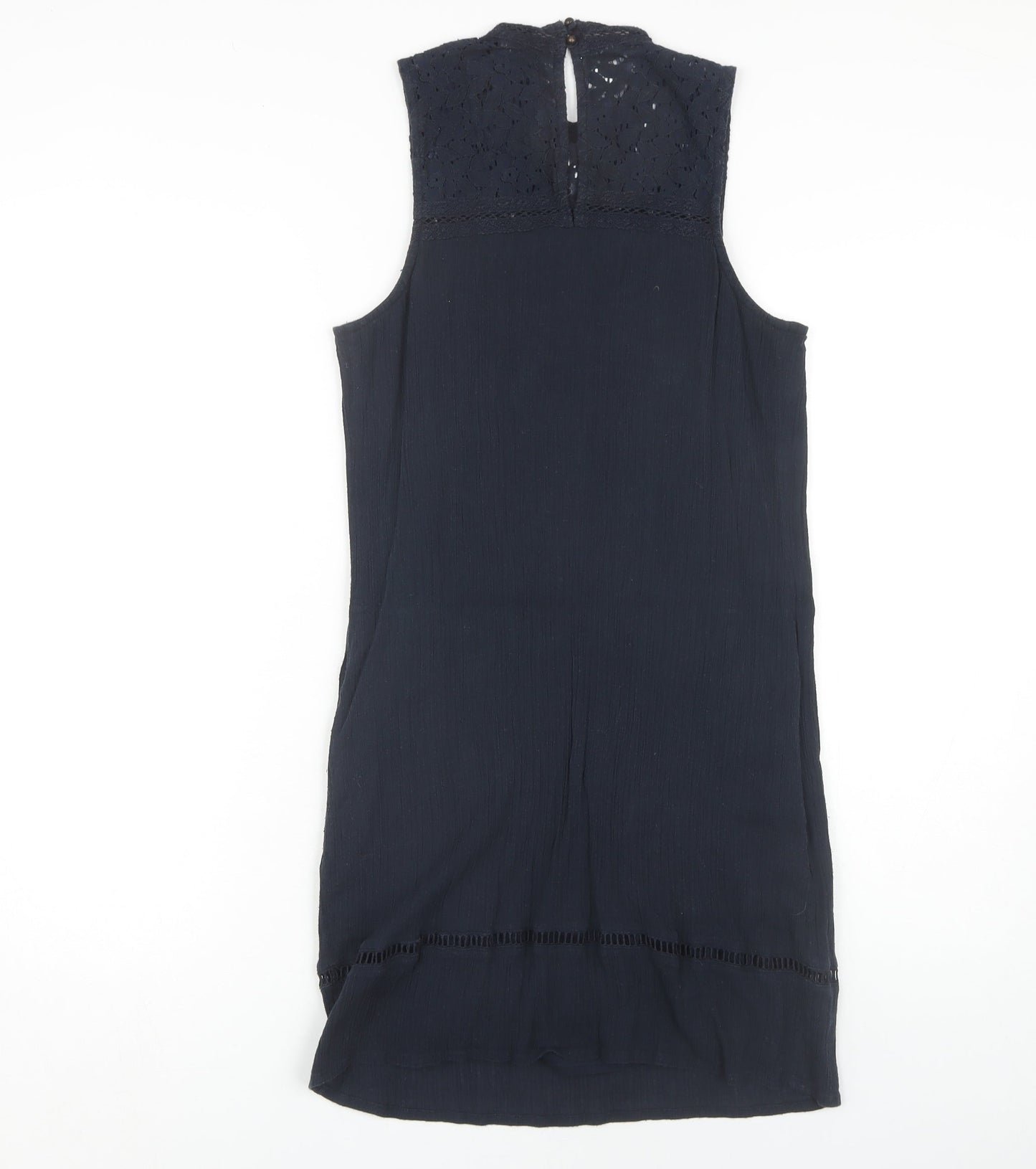 Superdry Women's Blue Sleeveless High Neck Dress S