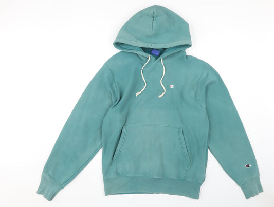 Mens UK S Regular Champion Green Pullover Hoodie