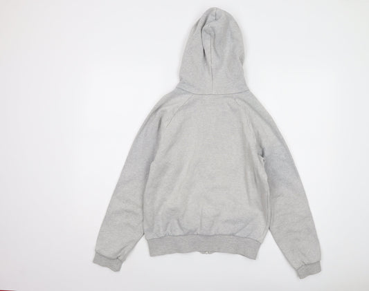 Adidas Women's Grey Full Zip Hoodie Size 10