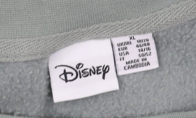Disney Women's Grey XL Pullover Sweatshirt