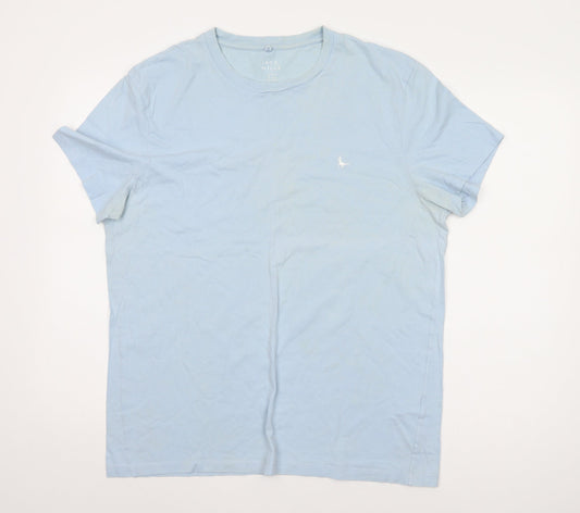 Jack Wills Men's Blue Crew Neck T-Shirt, Size L