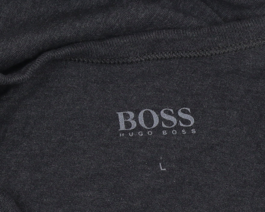 BOSS Men's Black Crew Neck T-Shirt Size L