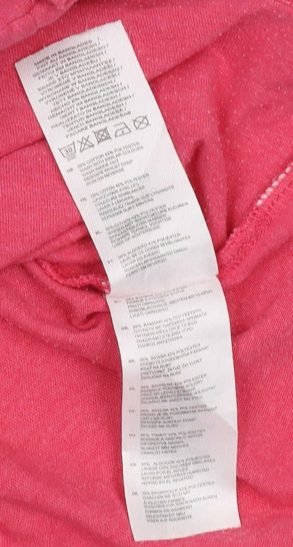 Lee Cooper Women's Pink Floral T-Shirt Size 12